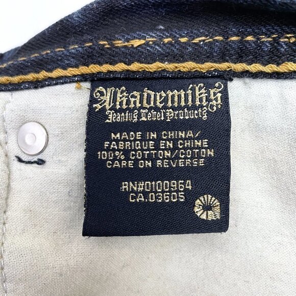 Akademiks Men's Straight Leg Jeans style A43P221 Dark Wash size 40 x 34 - Picture 9 of 11